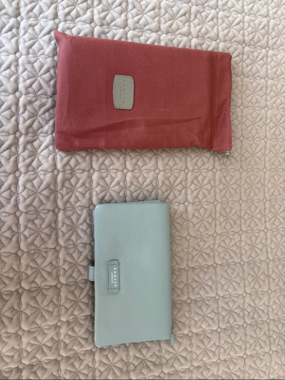 RADLEY LONDON Two-Piece Wallet Set in Dusty Pink and Pale Blue